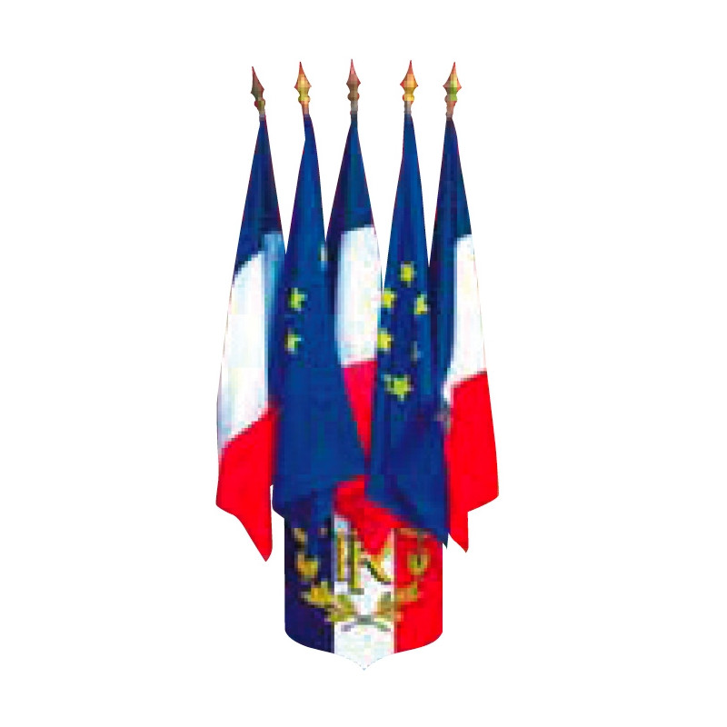 Ecussons + 3 Drapeaux