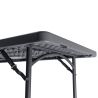 Table Zown série XXL - Anthracite - 90 x 90 cm