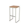 Tabouret haut Kubo alu