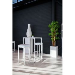 Tabouret haut Kubo acier