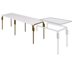 Plateau rectangulaire pour table Mairietable