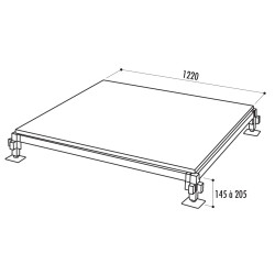 PLANCHER DE BAL - Dimensions