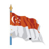 Drapeau Singapour