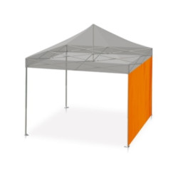 STAND VITABRI V5 - DIM. 3 X 3 M - ENTOILAGE M2 TOUT COLORIS 450 G/M2 - ARMATURE (AVEC VERINS + ROULETTES) + TOIT + HOUSSE