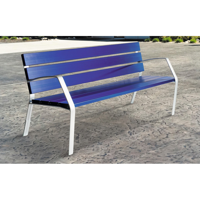 BANC MODO-10 180 CM 7 LAMES ALUMINIUM