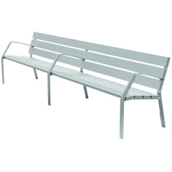 BANC MODO-10 300 CM 7 LAMES ALUMINIUM