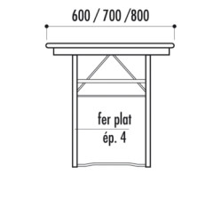 TABLES ET BANCS BRASSERIE PIETEMENT CORNIERE L.220